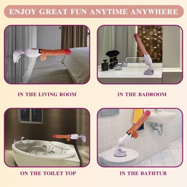 Uzaktan Kumandalı Hareketli Dildo Vibratör - Görsel 4