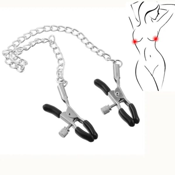 Zincirli Göğüs Ucu Mandalı - Görsel 5