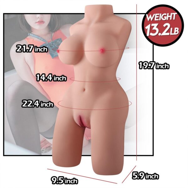 Yarım Boy Gerçekçi Manken Mastürbatör - Görsel 6