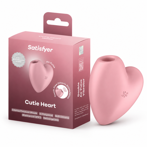 Satisfyer Cutie Heart Emişli Vibratör Rose - Görsel 2