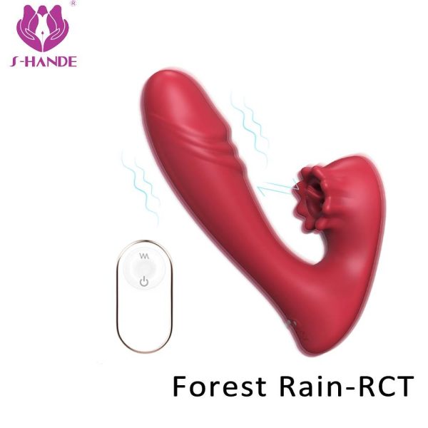 S-Hande Forest Rain-RCT Kırmızı Vibratör - Görsel 1
