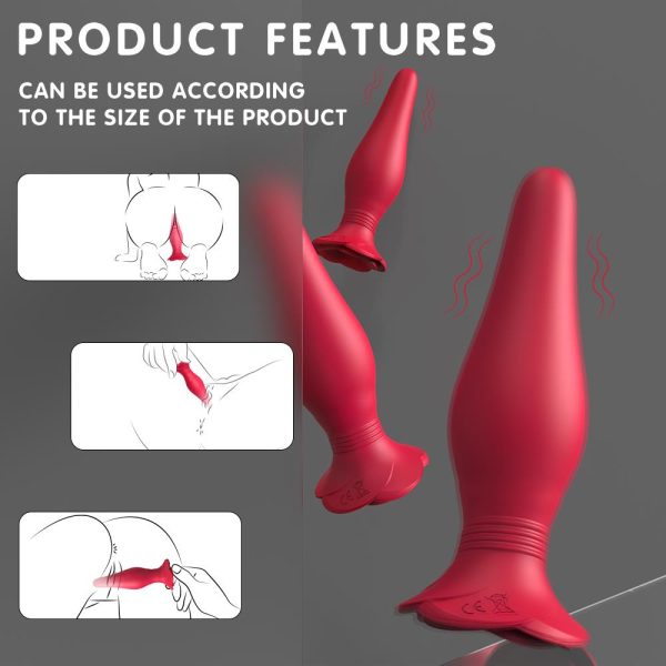 S-Hande Frenzier RCT Rose Plug Vibratör Set - Görsel 4