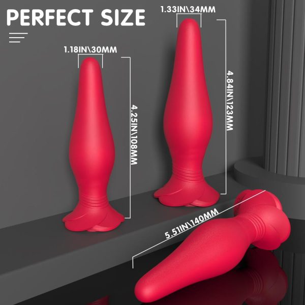 S-Hande Frenzier RCT Rose Plug Vibratör Set - Görsel 7