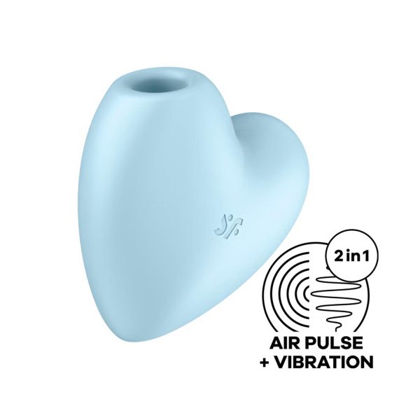 Satisfyer Cutie Heart Emişli Vibratör Mavi - Görsel 1