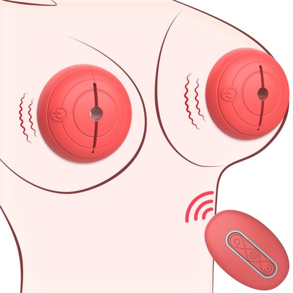 Uzaktan Kumandalı Göğüs Vibratörü Kırmızı - Görsel 4