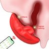APP Kontrollü Klitoral Vibratör Kırmızı - Görsel 6