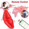APP Kontrollü Klitoral Vibratör Kırmızı - Görsel 7