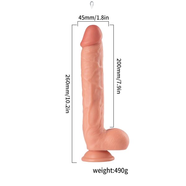 Boşalan Gerçekçi Dildo - 26 cm - Görsel 5