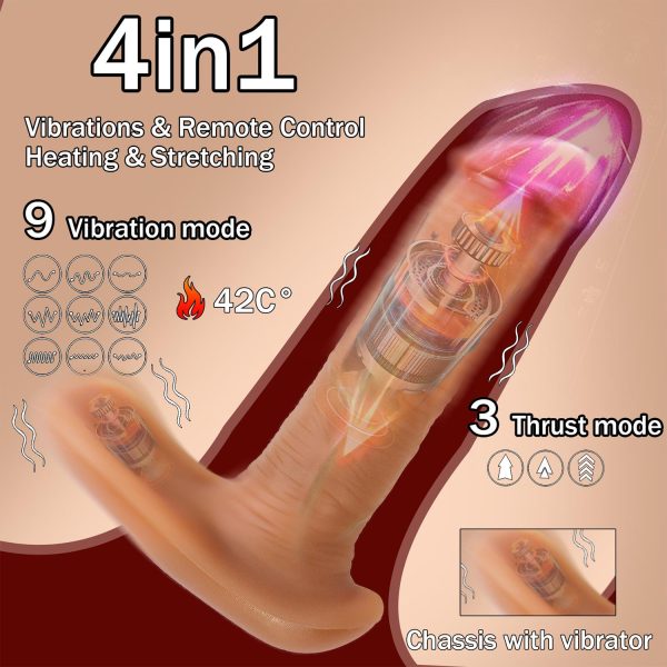 Phantom Kumandalı Hareketli Dildo - Görsel 2