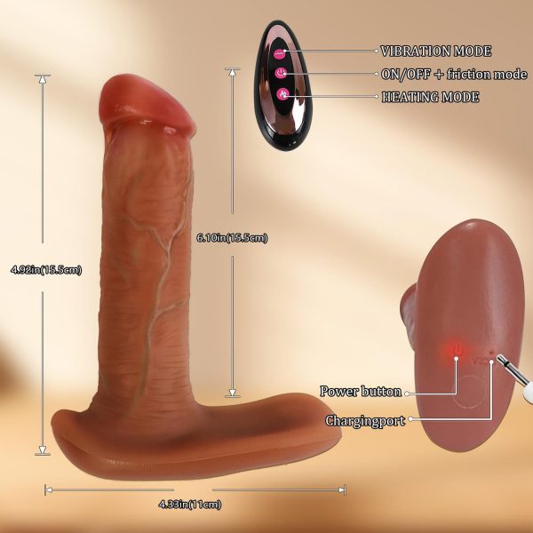 Phantom Kumandalı Hareketli Dildo - Görsel 4