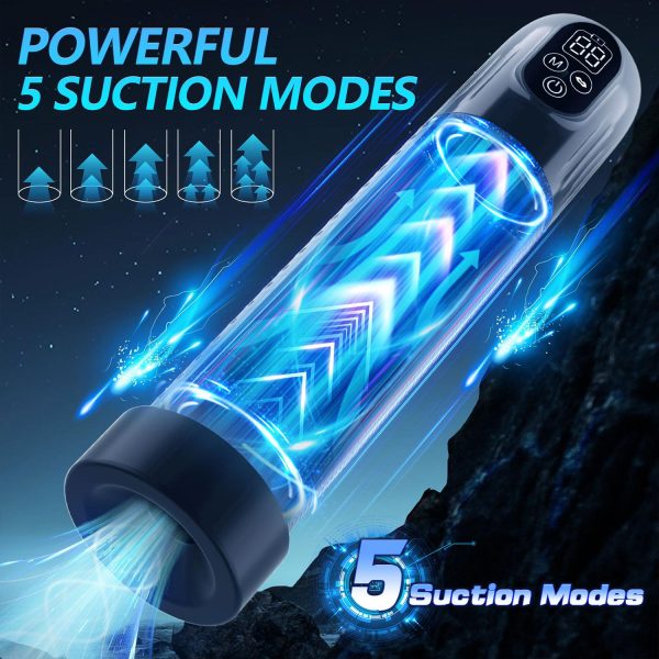 Dijital Ekranlı Vakum Egzersiz Otomatik Penis Pompası - Görsel 4