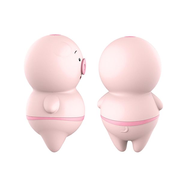 Sevimli Domuz Figür Dil Vibratör Pembe - Görsel 2