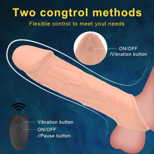 Titreşimli Uzaktan Kumandalı Penis Kılıfı - Görsel 6