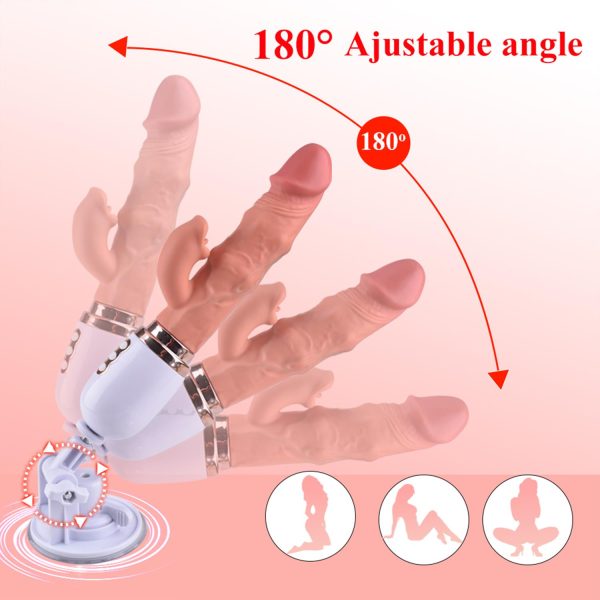 Pembe Tilki 10 Modlu Dual Motorlu Realistik Vibratör - Görsel 6