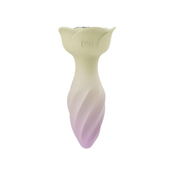 Akıllı Uygulama Kontrollü Çiçek Tasarımlı 360° Döner Vibratör – 10 Mod, Su Geçirmez, USB Şarjlı - Görsel 2