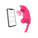 Akıllı Uygulama Kontrollü Çift Fonksiyonlu Titreşimli Vakumlu Klitoris Vibratör