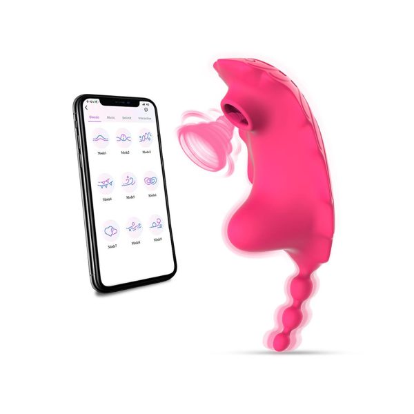 Akıllı Uygulama Kontrollü Çift Fonksiyonlu Titreşimli Vakumlu Klitoris Vibratör - Görsel 1