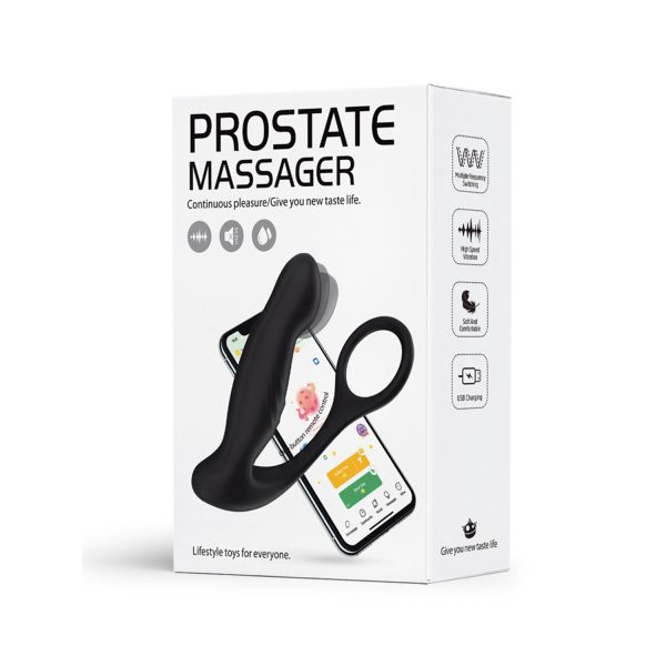 APP Kontrollü Titreşimli Anal Masaj Aleti Siyah – 10+10 Mod, USB Şarjlı, Sessiz & Su Geçirmez - Görsel 3