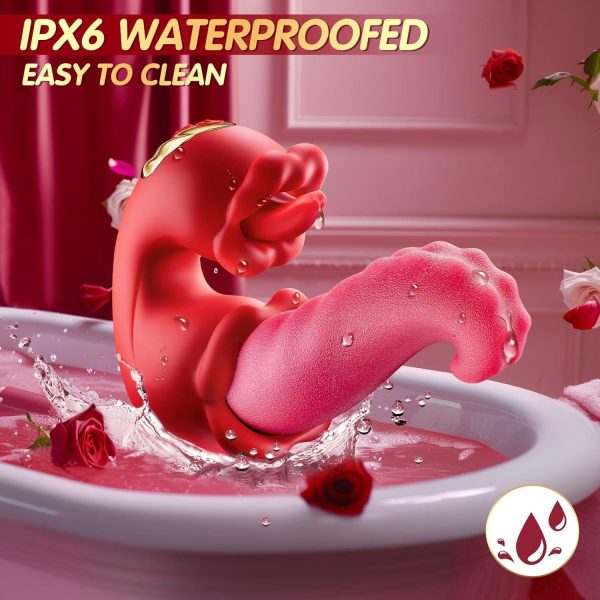 Çift Dilli 3’ü 1 Arada Titreşimli Vibratör Masaj Aleti – G Noktası ve Klitoris Uyarıcı - Görsel 6