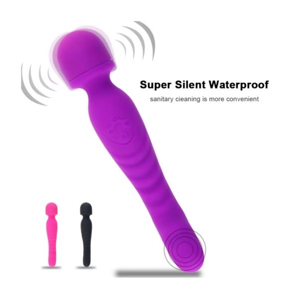 Çift Taraflı Wand Vibratör Mor - Görsel 2