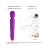 Çift Taraflı Wand Vibratör Mor - Görsel 3