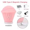 Cupcake Tasarımlı 5 Modlu Şarjlı Klitoral Uyarıcı Mor - Görsel 2