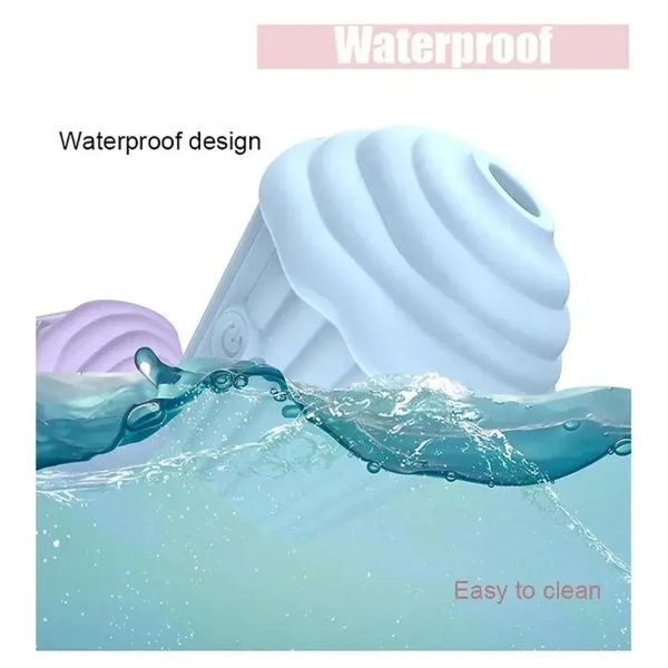 Cupcake Tasarımlı 5 Modlu Şarjlı Klitoral Uyarıcı Mor - Görsel 3