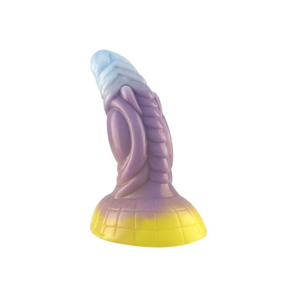Fantastik Renkli Ejderha Dildo – Yumuşak Silikon, Ergonomik ve Gerçekçi Dokulu - Görsel 3