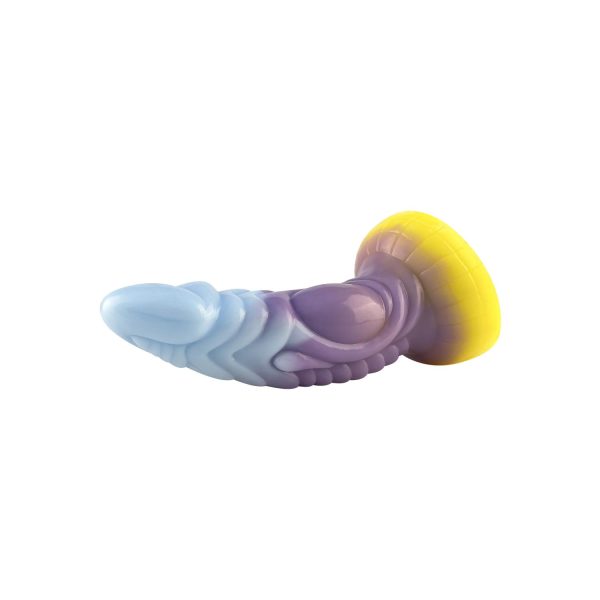Fantastik Renkli Ejderha Dildo – Yumuşak Silikon, Ergonomik ve Gerçekçi Dokulu - Görsel 4