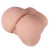 Gerçekçi File Desenli Kalça Mastürbatör – Çift Kanallı, 950 Gram, 16x15.5x9.5 cm - Görsel 3