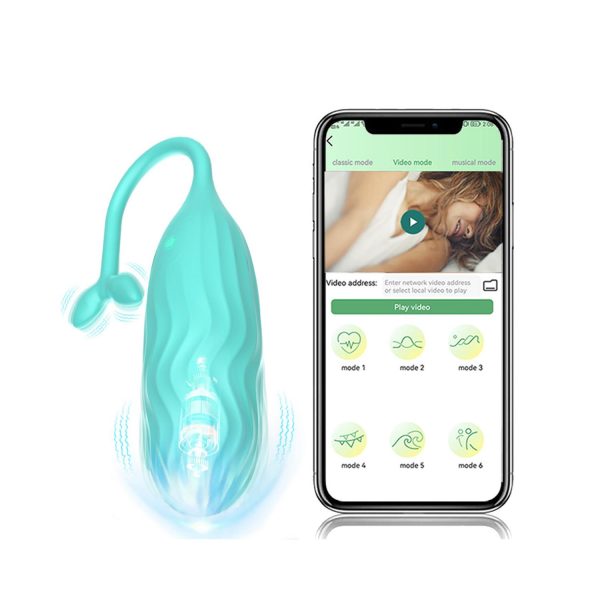 Mobil Uygulama Kontrolü Uzaktan Kumandalı Çift Motorlu Vibratör – Yumuşak Silikon, 10 Farklı Mod - Görsel 1