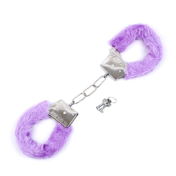 Peluşlu Metal Fantezi Kelepçe Mor - Görsel 2