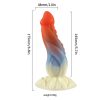 Renkli Spiral Tasarımlı Fantasy Dildo – Yumuşak Silikon, Gerçekçi Dokulu - Görsel 6