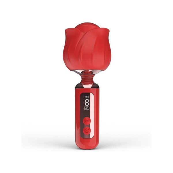 Rose Vibratör – 360° Döner Başlıklı, Sessiz ve Su Geçirmez, Dijital Ekranlı - Görsel 1