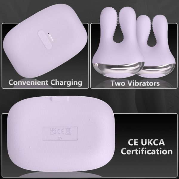 S-Hande Rabbit Pods Titreşimli Göğüs Ucu Kıskacı Şarjlı - Görsel 6