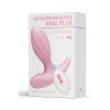 Uzaktan Kumandalı Şarjlı Titreşimli Anal Plug Pembe (8,48 cm) - Görsel 3