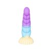 Spiral Unicorn Tasarımlı Silikon Dildo – Renkli ve Gerçekçi Dokulu
