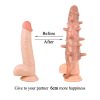 Tırtıklı Titreşimli Penis Kılıfı Ten Rengi - Görsel 7