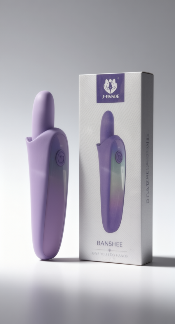 S-Hande Banshee Dil Uyarıcılı Vibratör Mor - Görsel 2