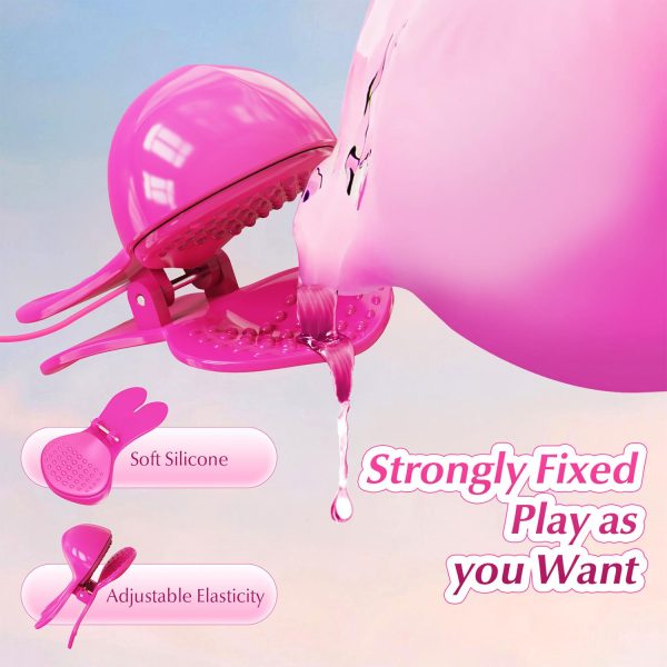 Uzaktan Kumandalı Çift Başlıklı Titreşimli Göğüs Ucu Klips - Şarjlı - Görsel 3