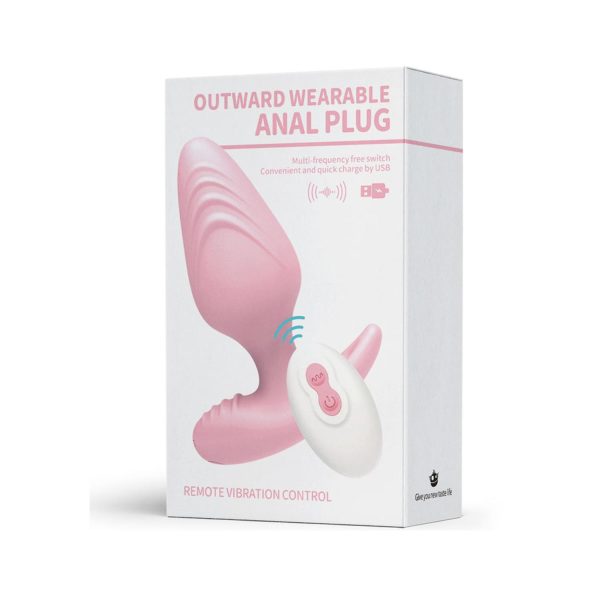 Uzaktan Kumandalı Şarjlı Titreşimli Anal Plug Pembe (10,49 cm) - Görsel 2