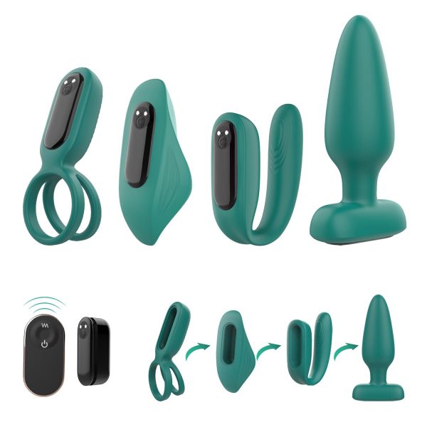 s-hande-the-love-kit-yesil-vibrator-set-4181.jpg S-Hande The Love Kit Yeşil Vibratör Set - Görsel 1