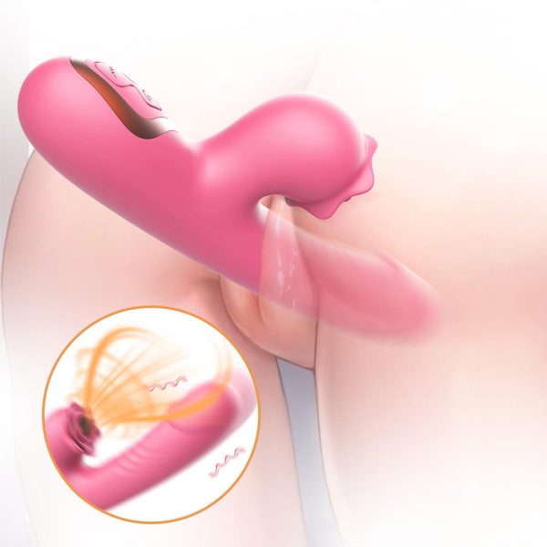 Taşınabilir Isıtmalı Çift Etkili Titreşimli Vibratör Pembe – USB Şarjlı, 9 Emme & 7 Titreşim Modu, Su Geçirmez Silikon - Görsel 4