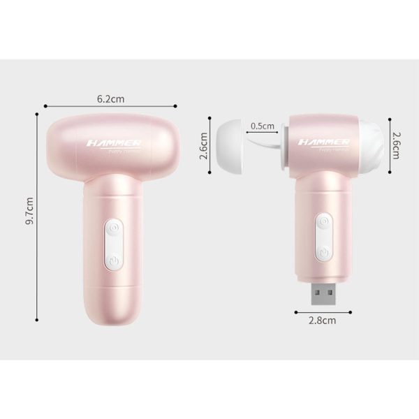 Mini Hammer Şarjlı Titreşimli Masaj Cihazı - Görsel 7