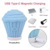 Cupcake Tasarımlı 5 Modlu Şarjlı Klitoral Uyarıcı Mavi