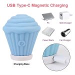 Cupcake Tasarımlı 5 Modlu Şarjlı Klitoral Uyarıcı Mavi