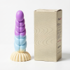 Spiral Unicorn Tasarımlı Silikon Dildo – Renkli ve Gerçekçi Dokulu - Görsel 2