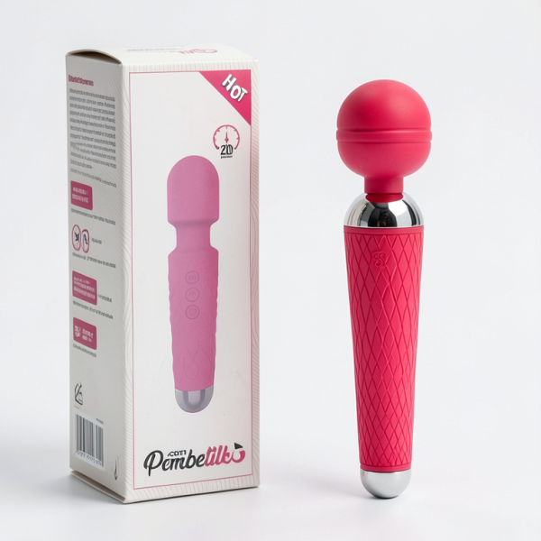 Modern Wand Vibratör Pembe - Görsel 2