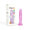 Şeffaf Pembe Silikon Gerçekçi Dildo 14cm - Görsel 2