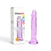 Şeffaf Mor Silikon Gerçekçi Dildo 14cm - Görsel 2